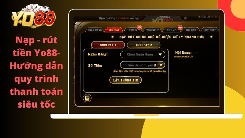 Điều kiện để nạp tiền Yo88